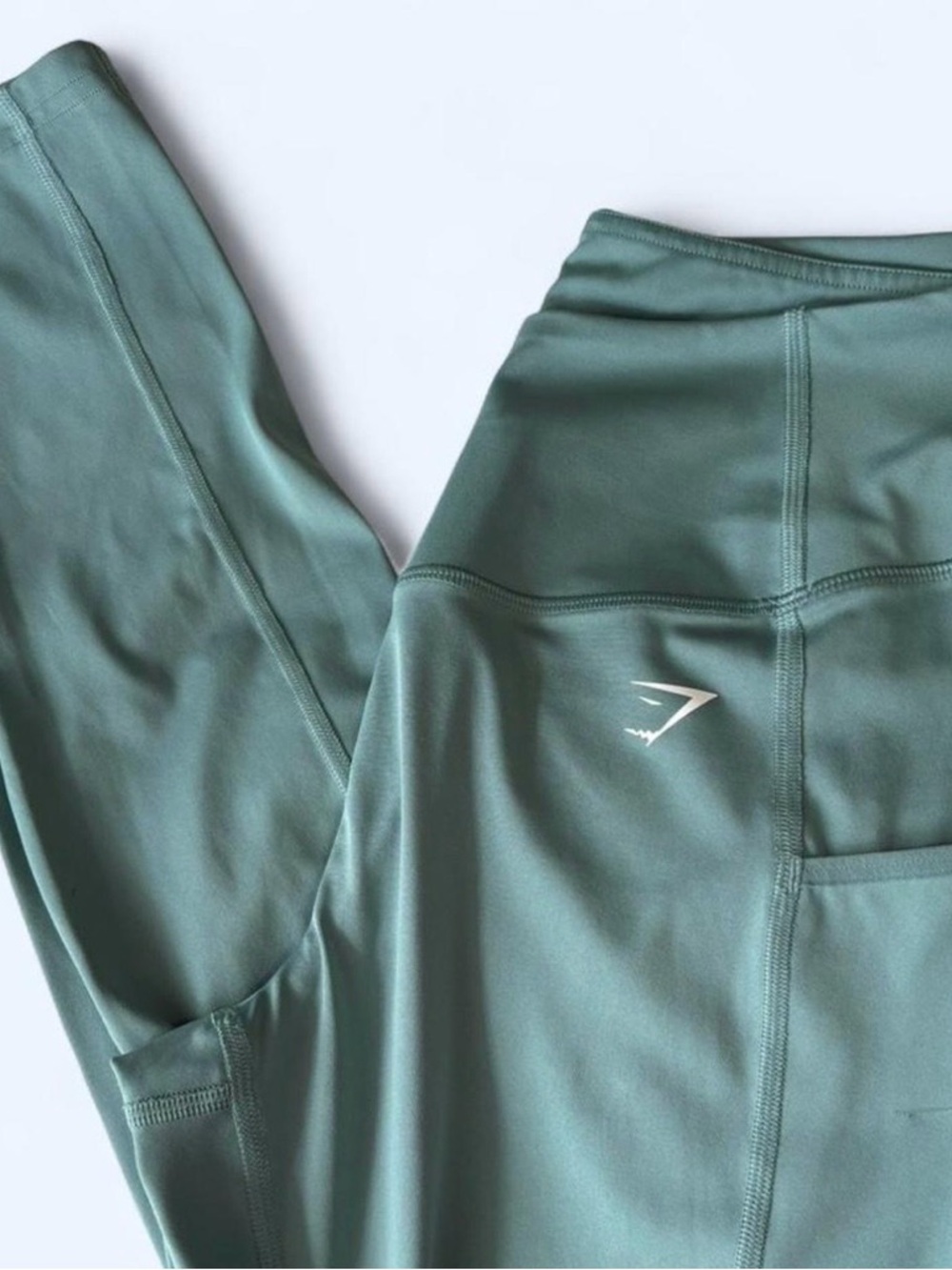 Gymshark High-Waist Leggings in Blue Green